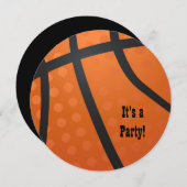 Invitation Basket-ball (Devant / Derrière)