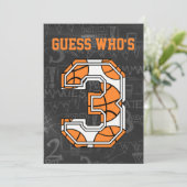 Invitation Basket-ball - 3e anniversaire (Debout devant)