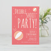 Invitation Basket-ball Anniversaire Fête Personnalisée (Debout devant)