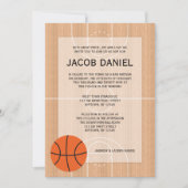 Invitation Basket-ball Barem Mitzvah (Devant)