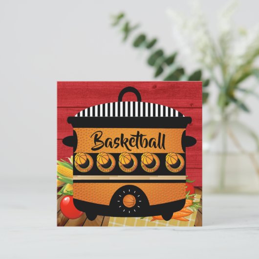 Invitation Basket-ball - Chance Pot - Rassembler l'invitation (Debout devant)