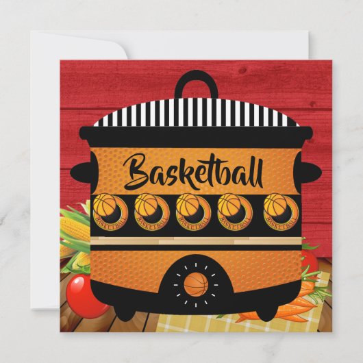 Invitation Basket-ball - Chance Pot - Rassembler l'invitation (Devant)