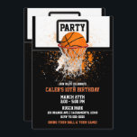 Invitation Basket-ball et sport de cerceau fête d'anniversair<br><div class="desc">Personnalisez comme vous voulez.</div>