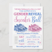 Invitation Basket Ball Genre Révéler Douche (Devant)