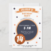 Invitation Basket-ball moderne Sports thématiques (Devant)