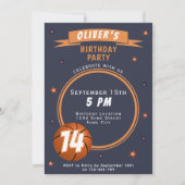 Invitation Basket-ball moderne Sports thématiques (Devant)