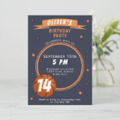 Invitation Basket-ball moderne Sports thématiques (Debout devant)