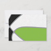 Invitation basket-ball noir vert vif filles sport (Dos)