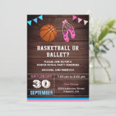 Invitation Basket-ball ou Ballet Revevela Party (Debout devant)