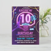 Invitation Basket-ball personnel 10e fête d'anniversaire (Debout devant)