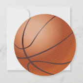 Invitation Basket-ball, quel que soit l'âge anniversaire (Dos)