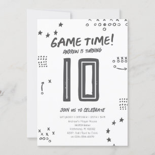 Invitation Basket-ball simple personnel Anniversaire