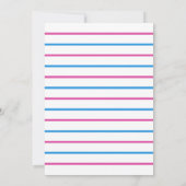 Invitation Basket-ball Sport Bébé Genre Révéler (Dos)