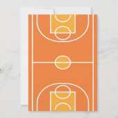 Invitation Basket-ball tendance et Ribbon Anniversaire (Dos)