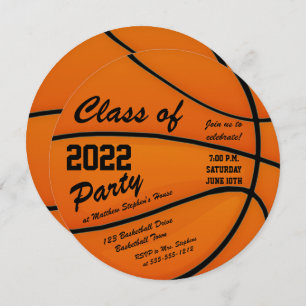Invitation Basket-ball Theme Graduation Party