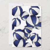 Invitation basket bleu blanc enfants sport (Dos)