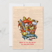 Invitation Basket Crabe Fête de bouillie (Dos)