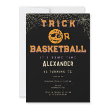 Basket d'Halloween Ball Trick ou Basketball Annive