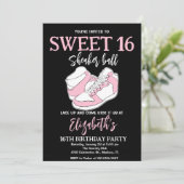 Invitation Basket rose Bash fête d'anniversaire (Debout devant)