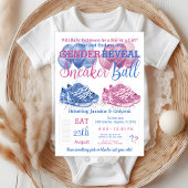 Invitation Basket rose bleu Ball Baby shower de révélation de