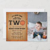 Invitation Basketball 2e anniversaire Photo (Devant)