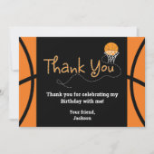 Invitation Basketball Anniversaire de la typographie de la fê (Devant)