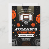 Invitation Basketball Anniversaire Invitation, Sports Anniver (Devant)