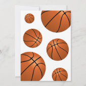 Invitation Basketball Ball Fun Sports Anniversaire de enfant (Dos)