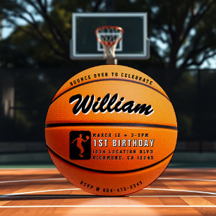 Invitation Basketball Bounce 1er anniversaire