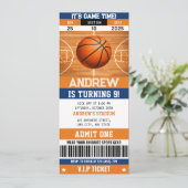 Invitation Basketball Buzzer Beater Birthday Celebration (Debout devant)