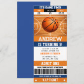 Invitation Basketball Buzzer Beater Birthday Celebration (Devant / Derrière)