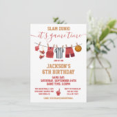 Invitation Basketball Clothesline Anniversaire fête Invitatio (Debout devant)