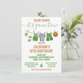 Invitation Basketball Clothesline Anniversaire fête Invitatio (Debout devant)