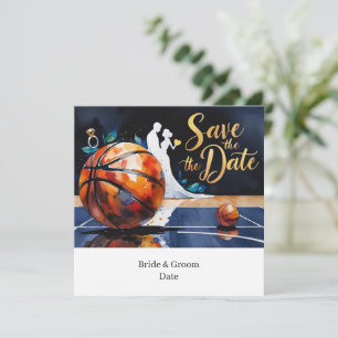 Invitation Basketball Enregistrer le Mariage de date