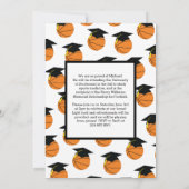 Invitation Basketball Graduation Sports Noir et Blanc (Dos)