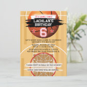 Invitation Basketball Hoops It's Game Time All Star Birthday (Debout devant)