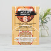 Invitation Basketball Hoops It's Game Time All Star Birthday (Debout devant)