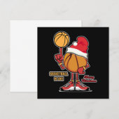 Invitation Basketball Is Life Christmas Sports Player Gift (Devant / Derrière)