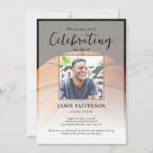 Invitation Basketball Player Life Celebration Photo Funeral (Devant)