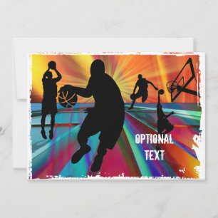 Invitation Basketball - Réchauffement avant jeu - Personnalis