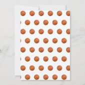 Invitation Basketball Sport Anniversaire Garçon 1er fête d'an (Dos)