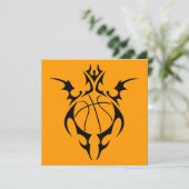 Invitation basketball tribal (Debout devant)