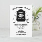 Invitation Basketball Varsity Veste Graduation Party (Debout devant)