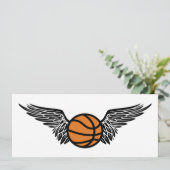 Invitation basketball volant (Debout devant)