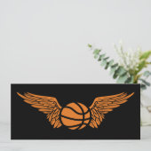 Invitation basketball volant (Debout devant)