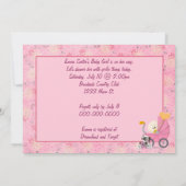 Invitation Baskets pour bébé fille douche (Dos)