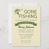 Invitation Basse partie Pêche retraite (Devant)