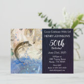 Invitation Basse Pêche à thème 50e anniversaire (Debout devant)