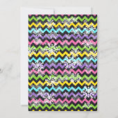 Invitation Bassin d'anniversaire de la piscine rose d'hiver (Dos)