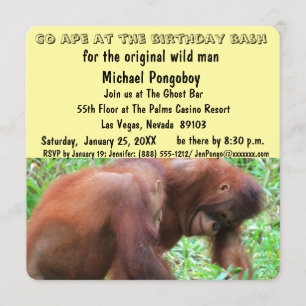 Invitation Bassin d'anniversaire Go Ape